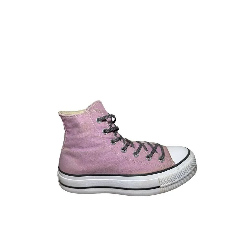 Women’s High-Top Canvas Sneaker in Light Pink size 8